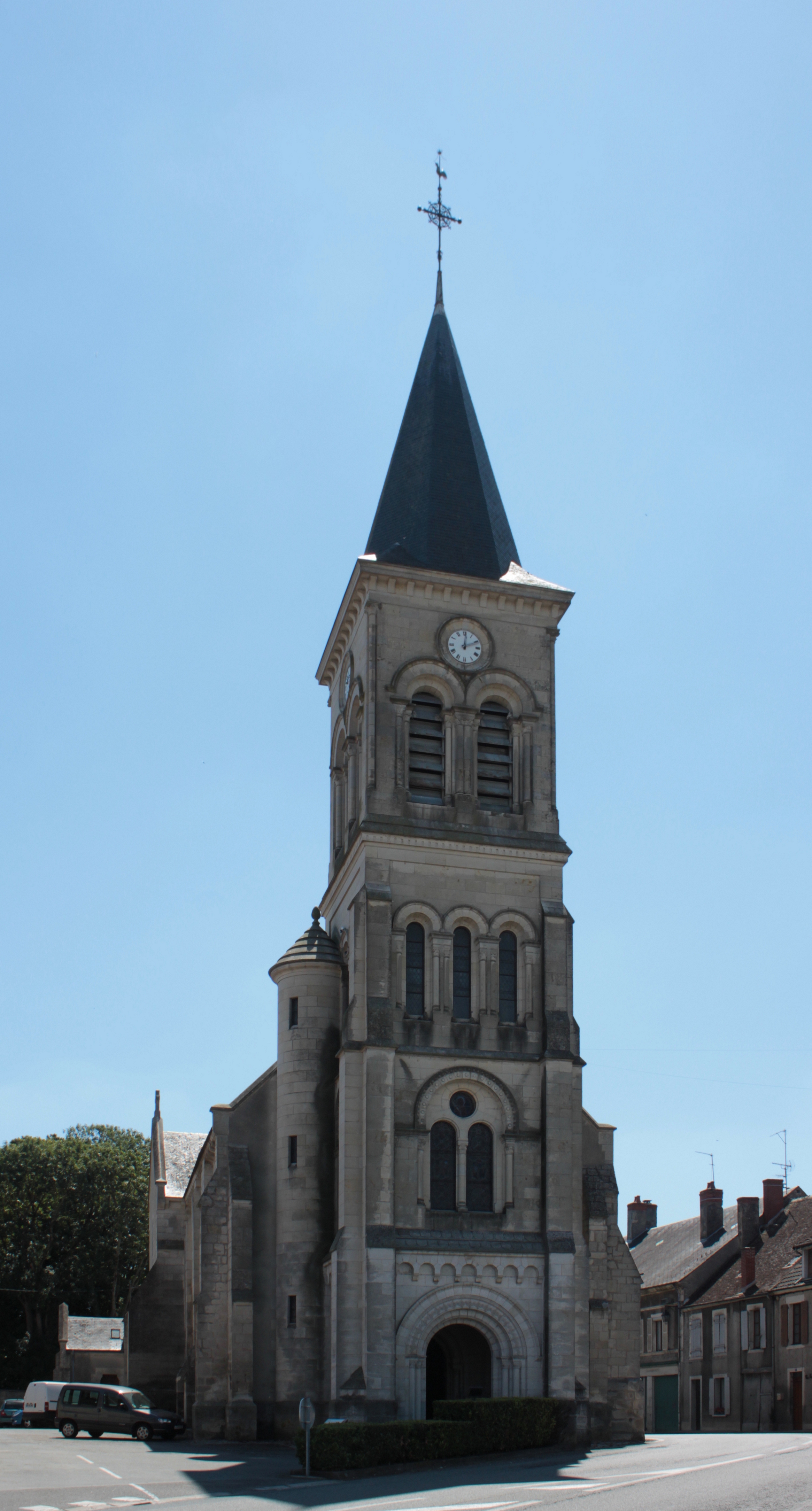 The church of Saint-Germain, in Blet