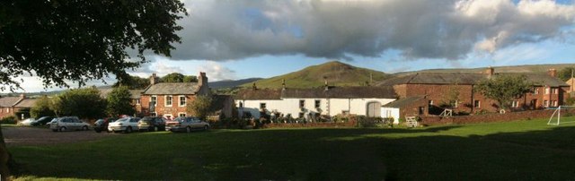 Dufton Village Green with Dufton Pike in the distance - geograph.org.uk - 771349