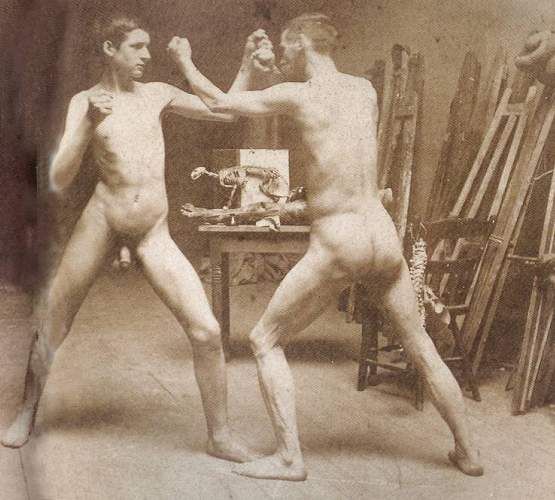 File:Eakins, Thomas (1844 - 1916) - 2 Boys Boxing in atelier-GHP-445992.jpg