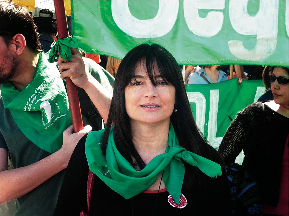 Estela Díaz en la Campaña por la legalización del aborto en Argentina