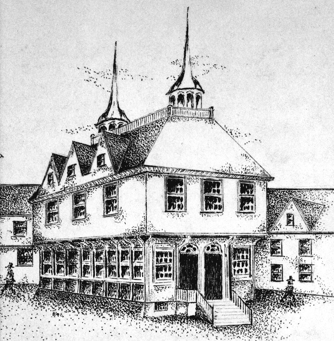 The First Town-House in Boston, where the AHAC would meet.
