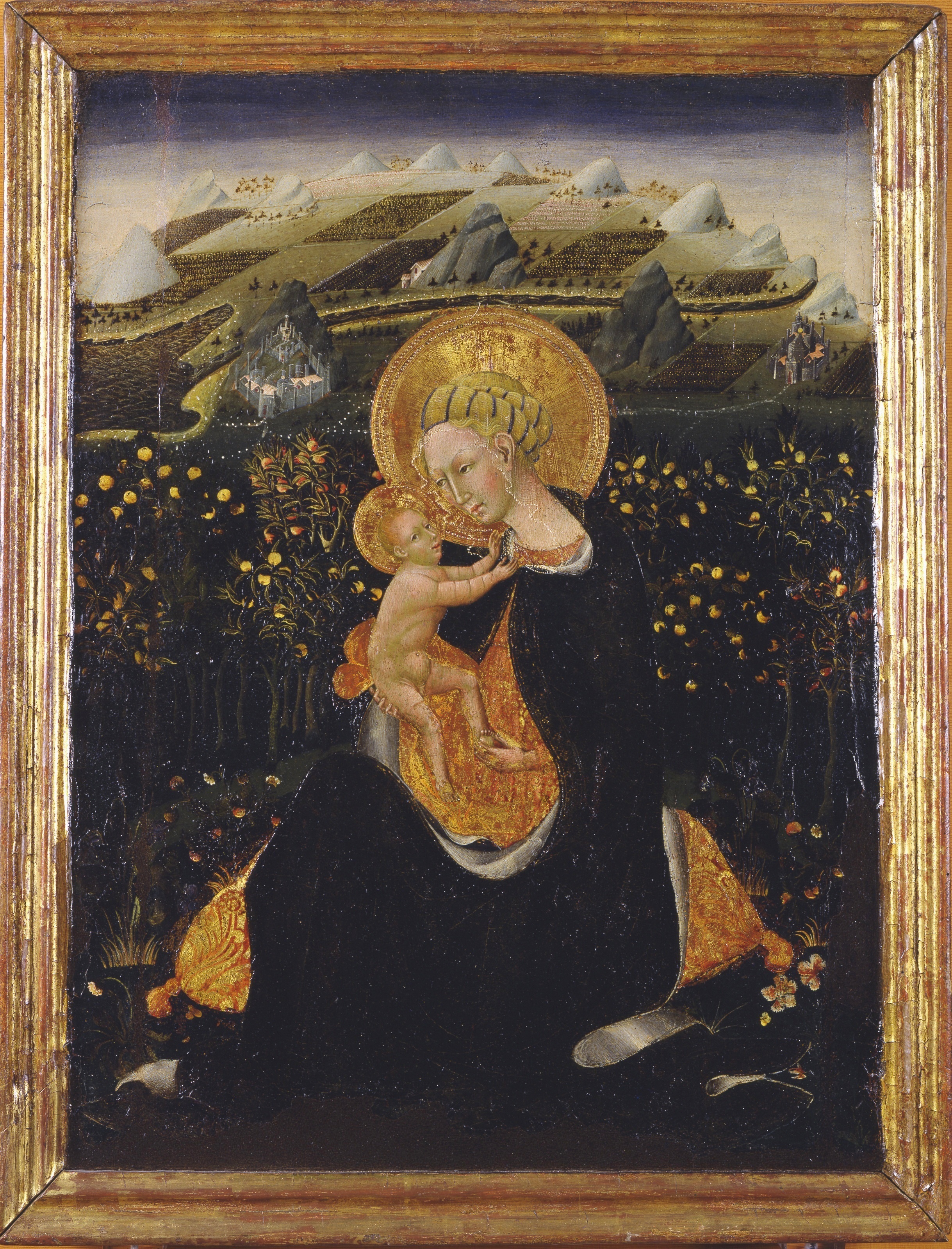 Giovanni di Paolo, Madonna dell'Umiltà, 1435 circa, tempera su tavola, 62× 48 cm, Pinacoteca nazionale, Siena