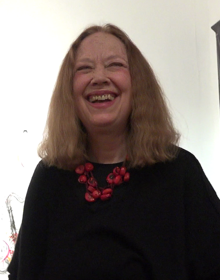 Connie Crothers at a gallery in the Lower East Side, New York City, 2015