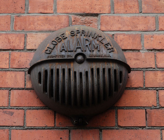 File:Old fire - sprinkler alarm, Belfast - geograph.org.uk - 1543994.jpg