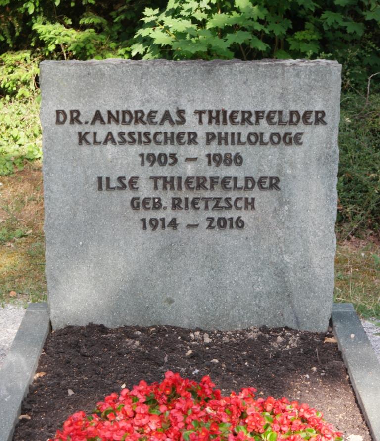 Grab von Andreas Thierfelder auf dem [[Hauptfriedhof Mainz