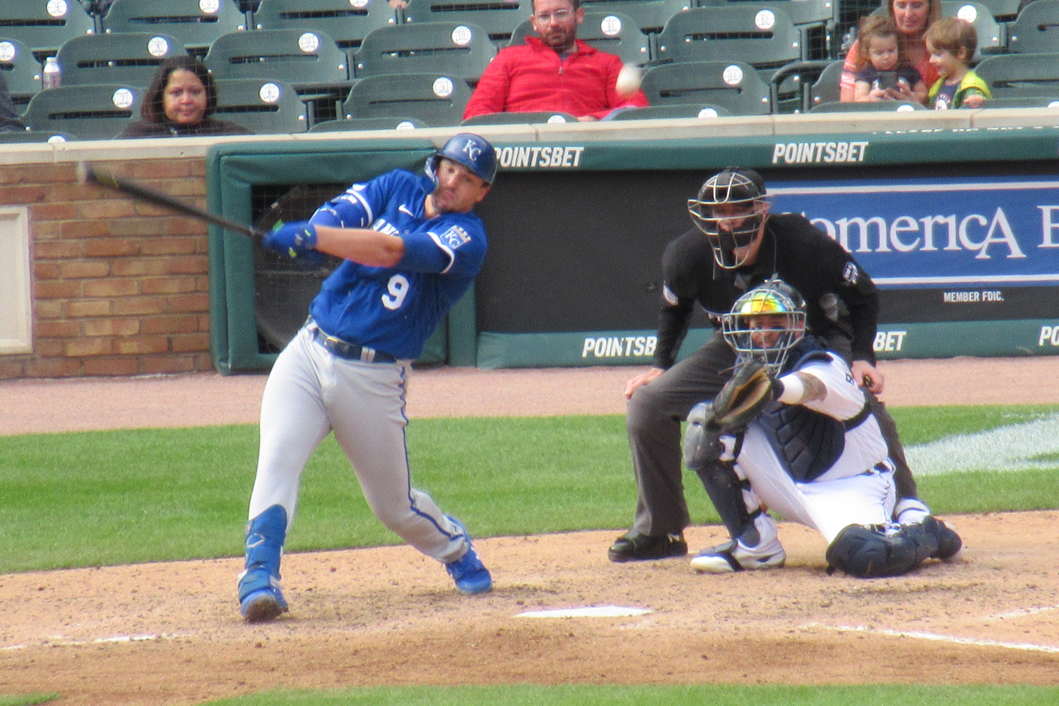 Detroit Tigers catcher Tucker Barnhart (15) before the MLB game