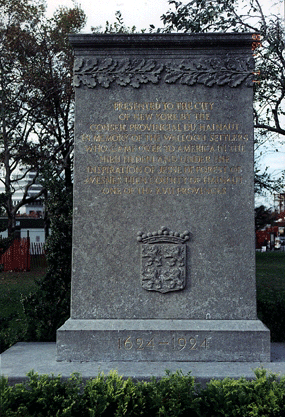 Walloon Monument in Battery Park, Manhattan, New York City