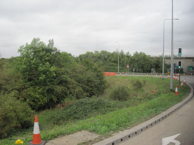 File:A14 eastbound junction with A1 northbound - geograph.org.uk - 2072023.jpg