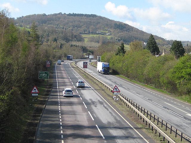 File:A40 heading towards Wales - geograph.org.uk - 755308.jpg