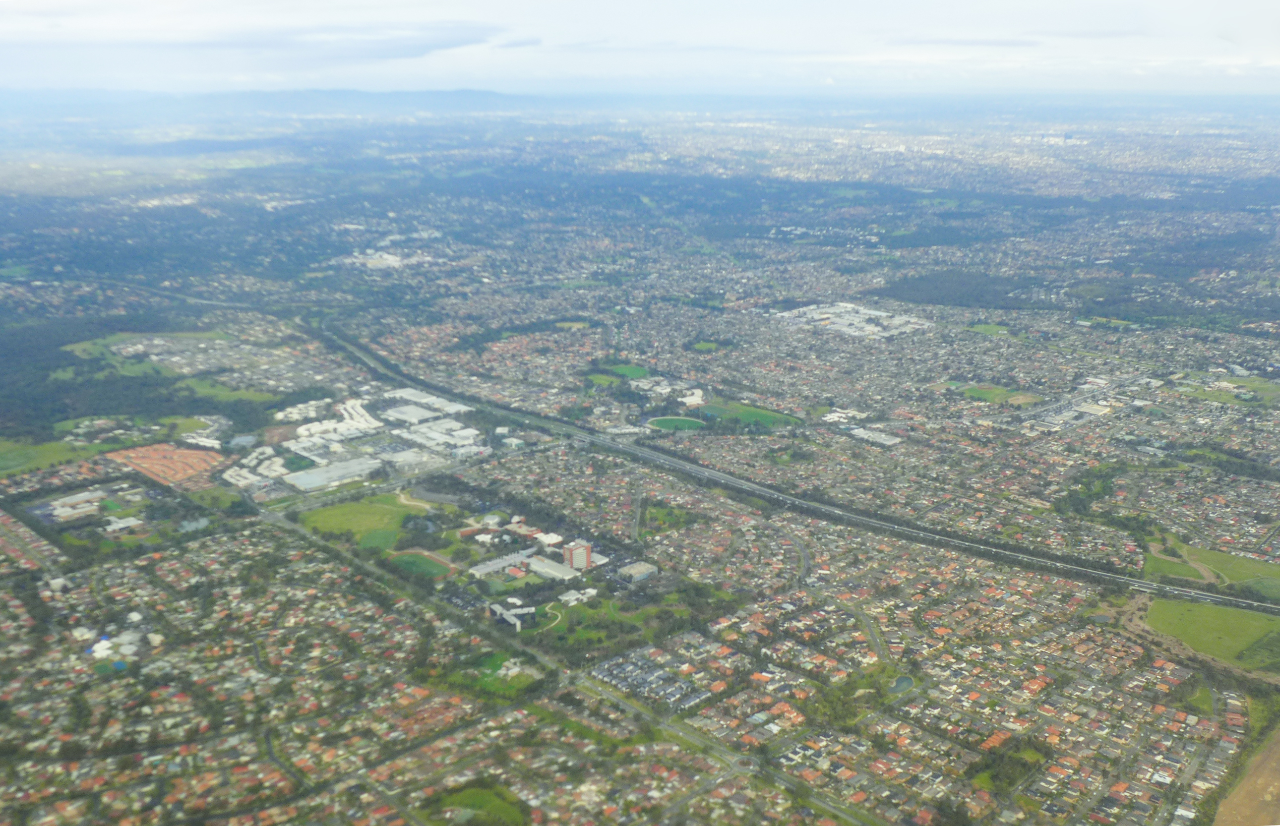 Aerial view of Bundoora, 2017