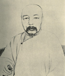 Portrait of Zuo Zongtang, by Piassetsky, 1875