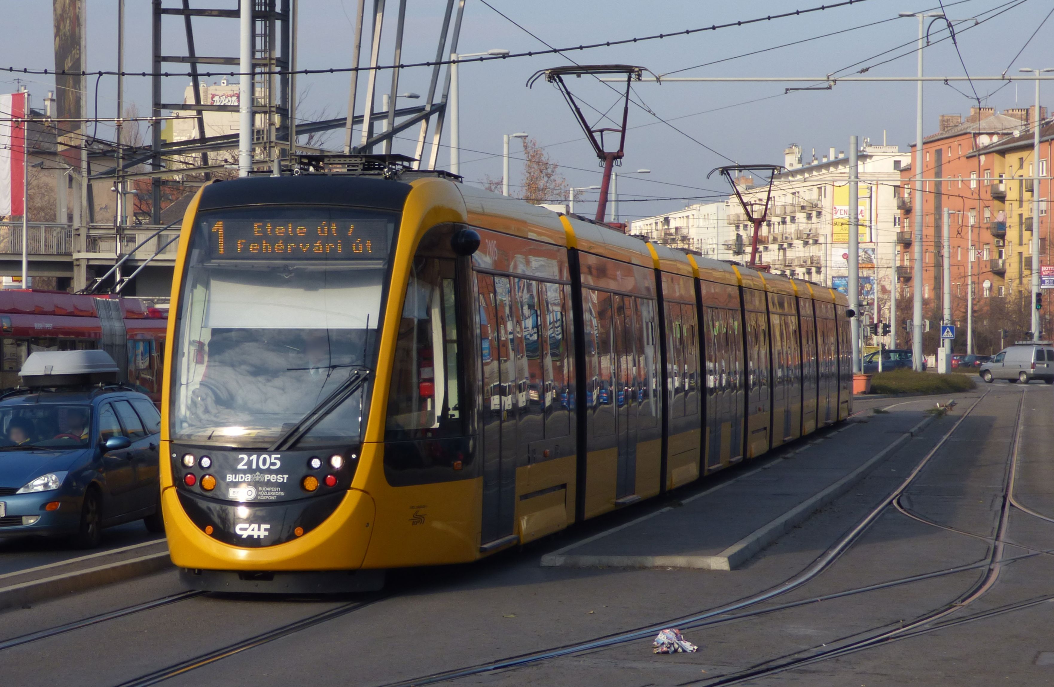 budapest 4 es villamos útvonala 4