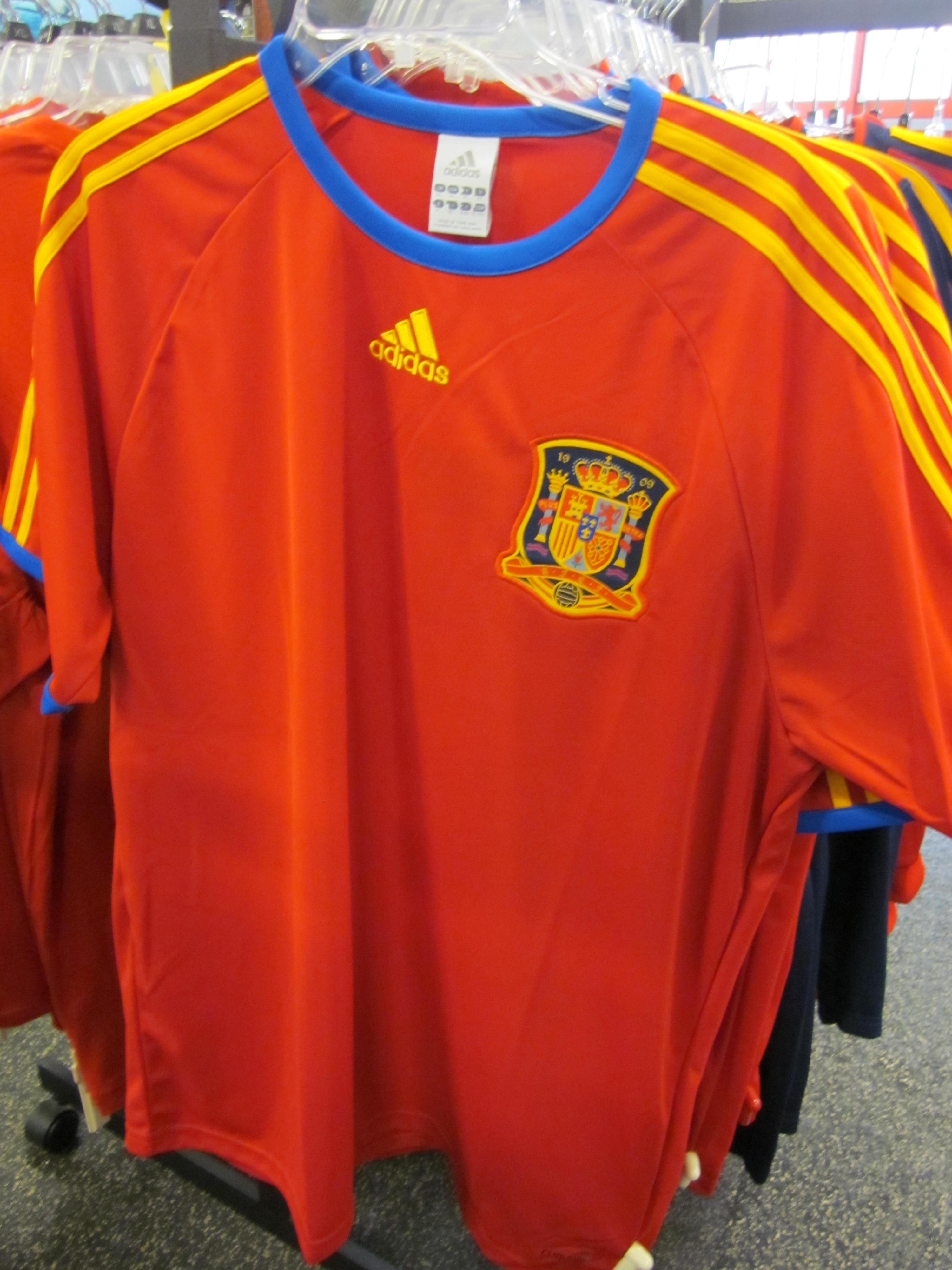 spain football team jersey