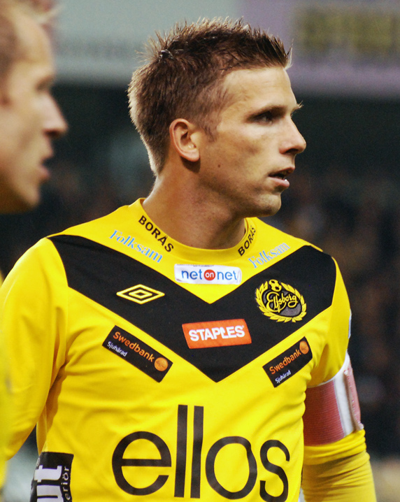 Svensson playing for [[IF Elfsborg|Elfsborg]] in 2012
