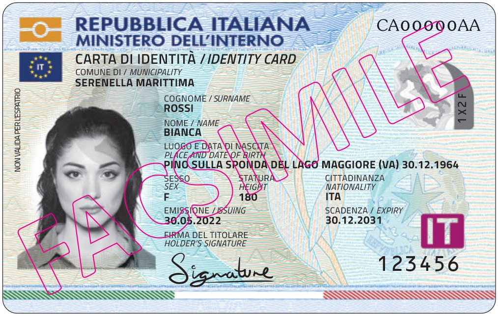 italian id card explained