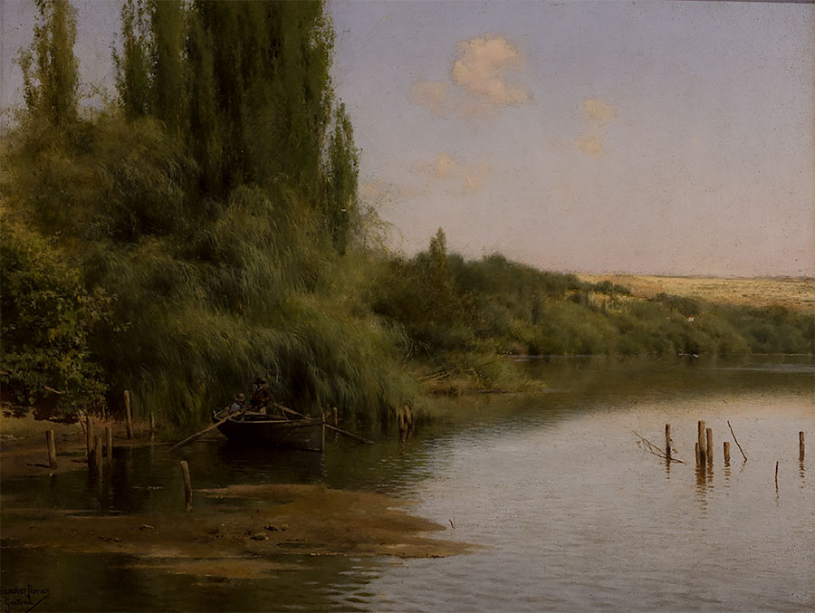 Emilio Sánchez Perrier - Paisaje de río.jpg