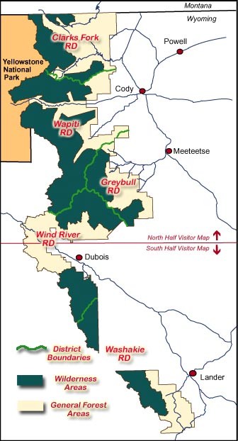 Map_of_Shoshone_National_Forest