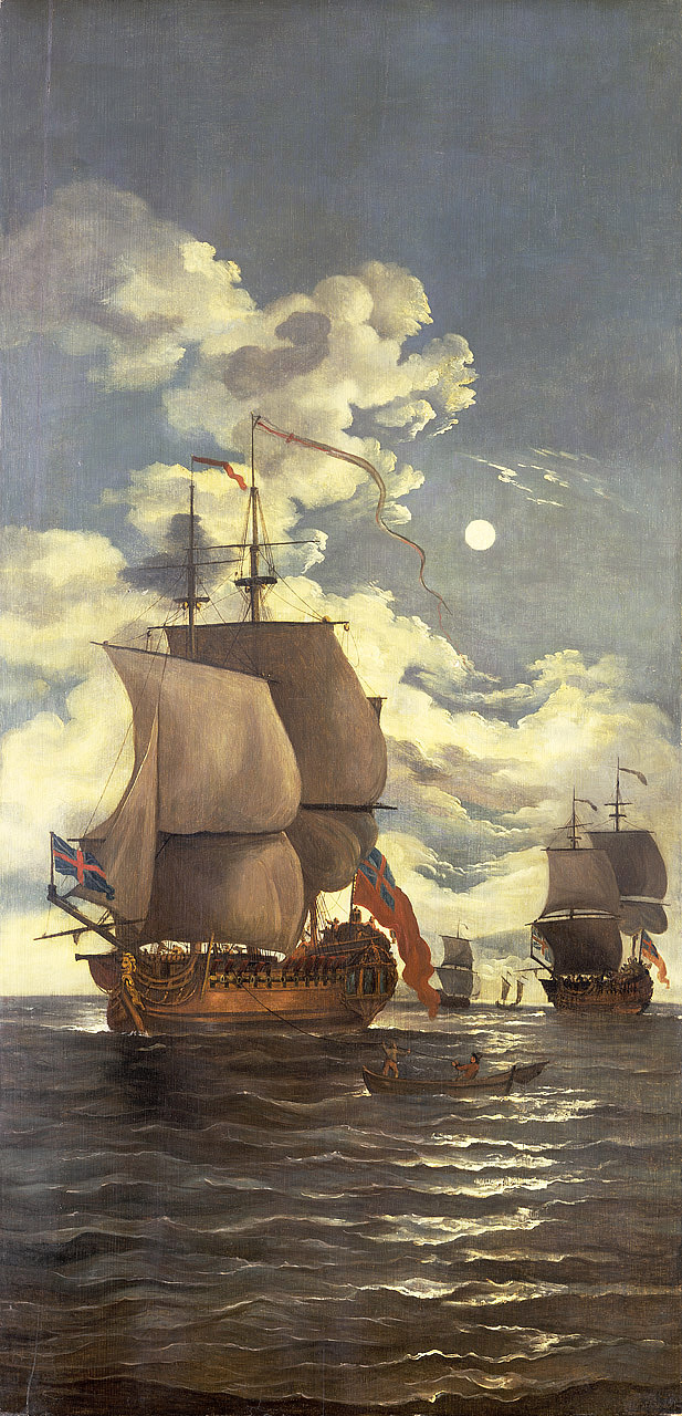 File:Moonlight Scene - Ships Saluting NMM NMMG BHC1074.jpg - Wikipedia