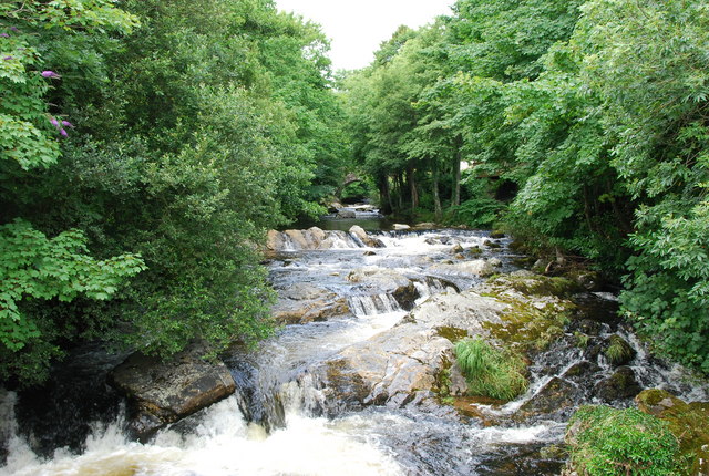 River Erme at Ivybridge in summer