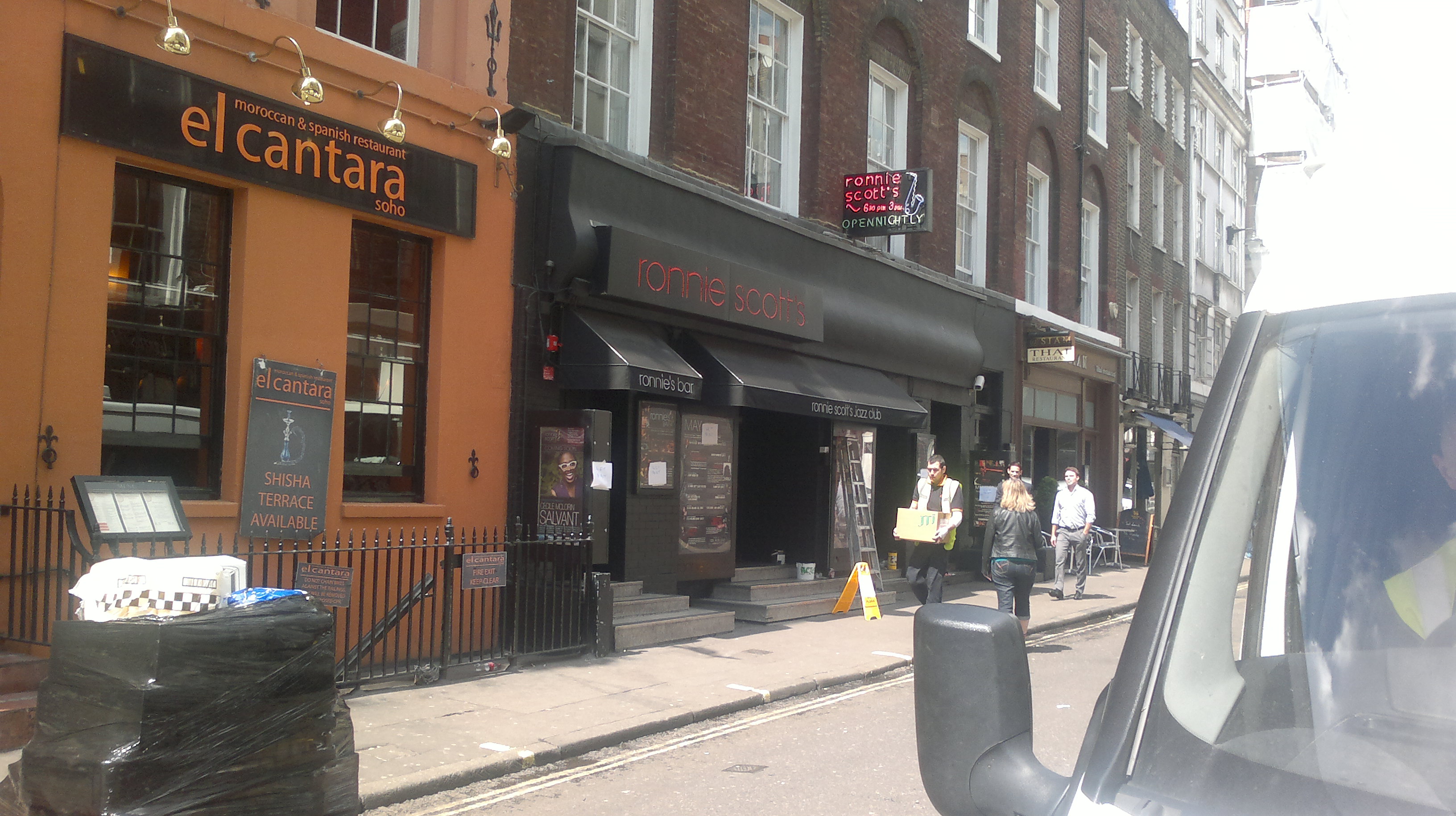 Ronnie Scott's Jazz Club at 47 Frith Street, Soho, London.