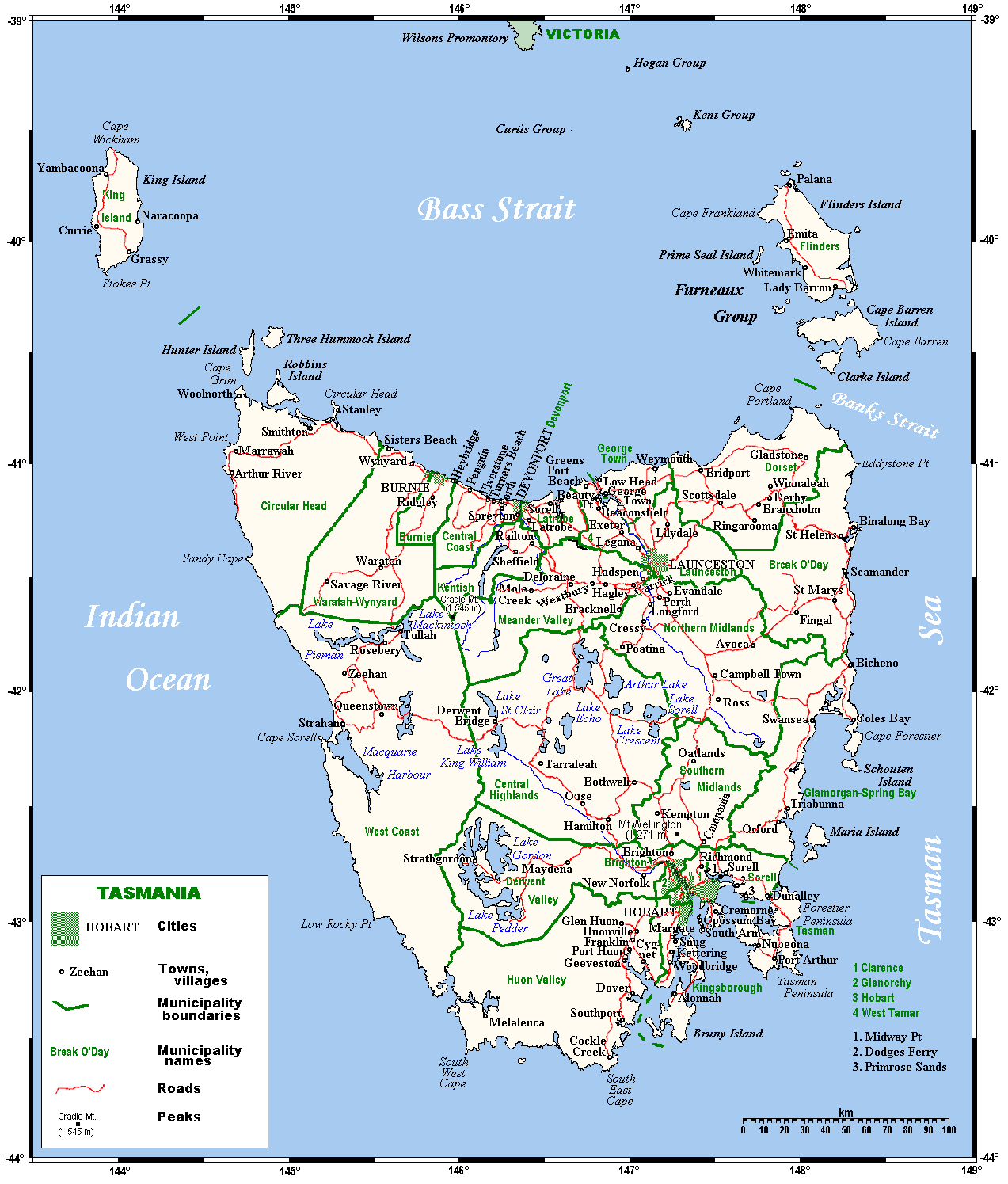 Regions Of Tasmania Map Tasmanian Wine - Wikipedia