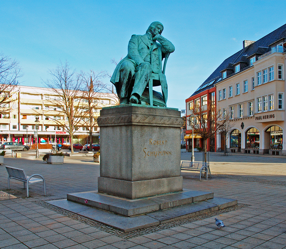 Robert Schumann-monument in Zwickau