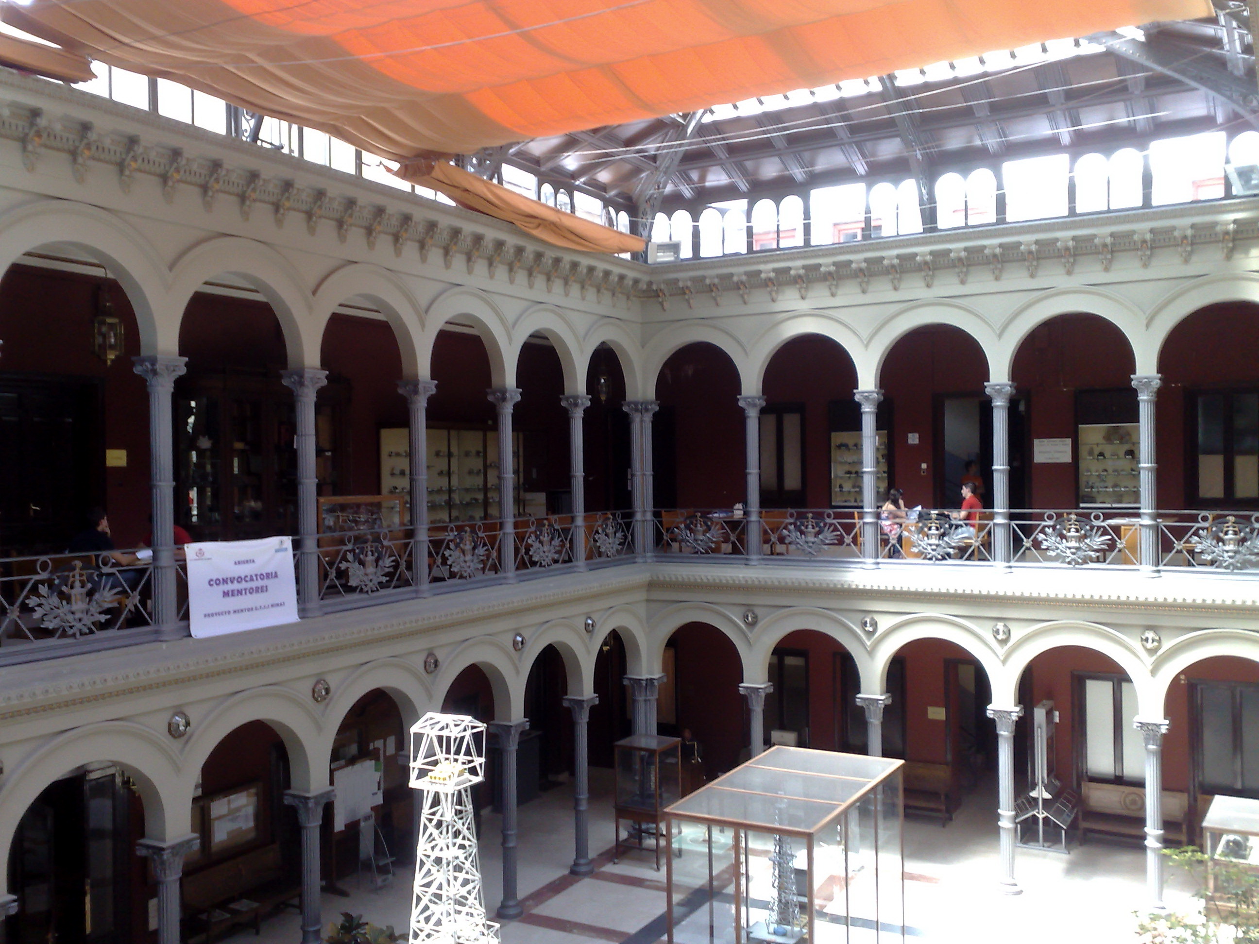 File Edificio De La Etsim De Madrid 1893 Patio Interior Jpg