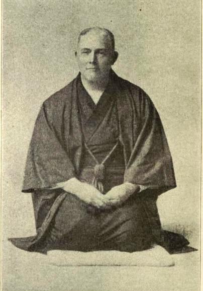 Frederick Starr wearing Japanese Kimono