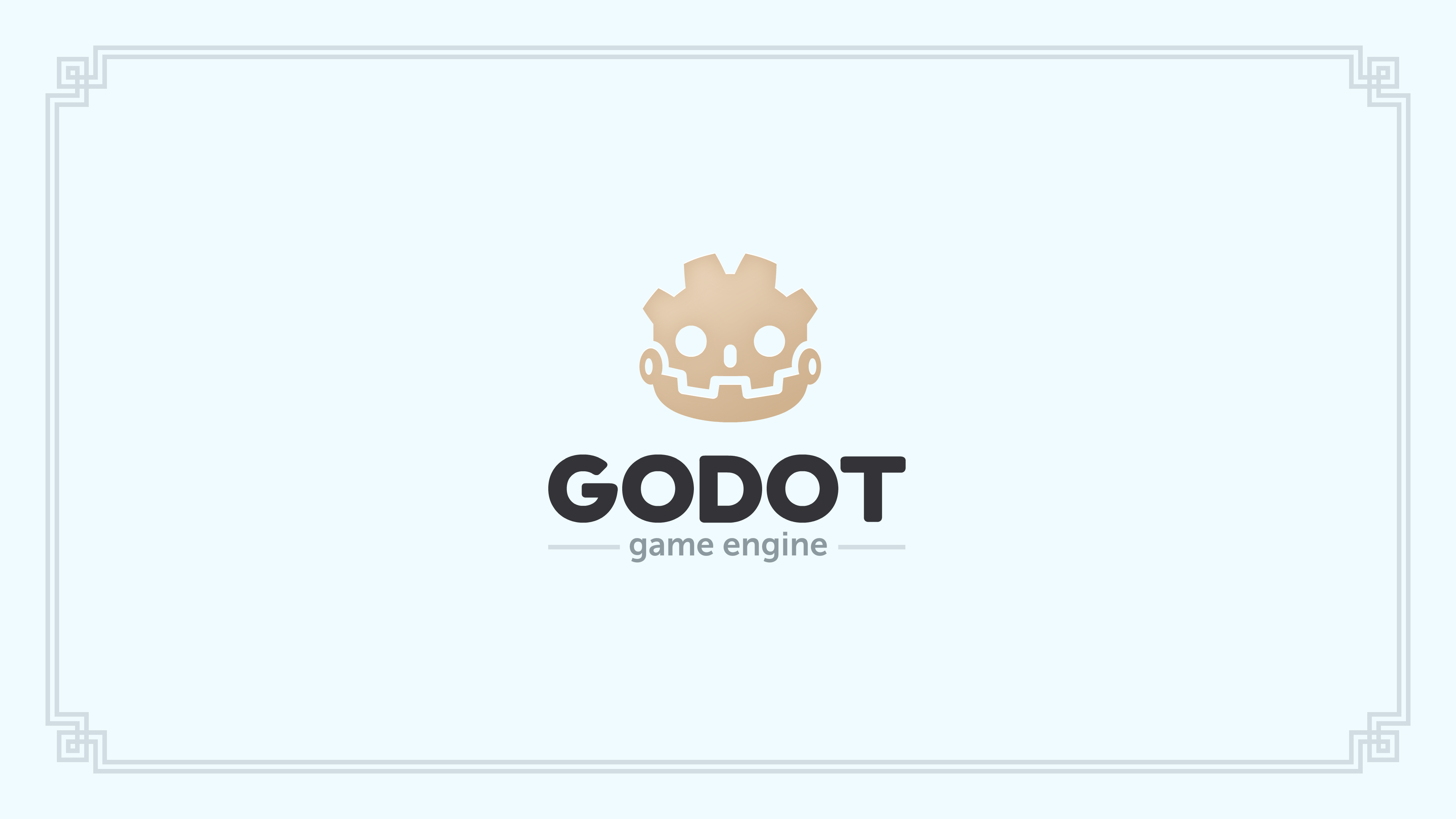 File:Godot splash screen reimagined logo fancy.png - Wikimedia Commons