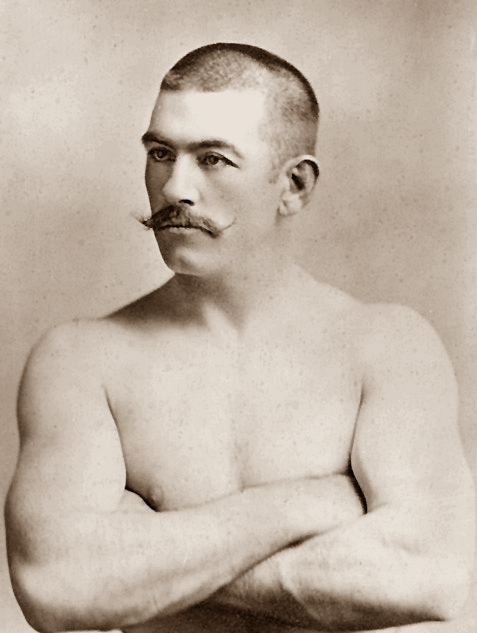 Resultat d'imatges per a "1882 American pugilist John L. Sullivan becomes the last of the bare-knuckle world heavyweight champions with his defeat of Patty Ryan in Mississippi City."