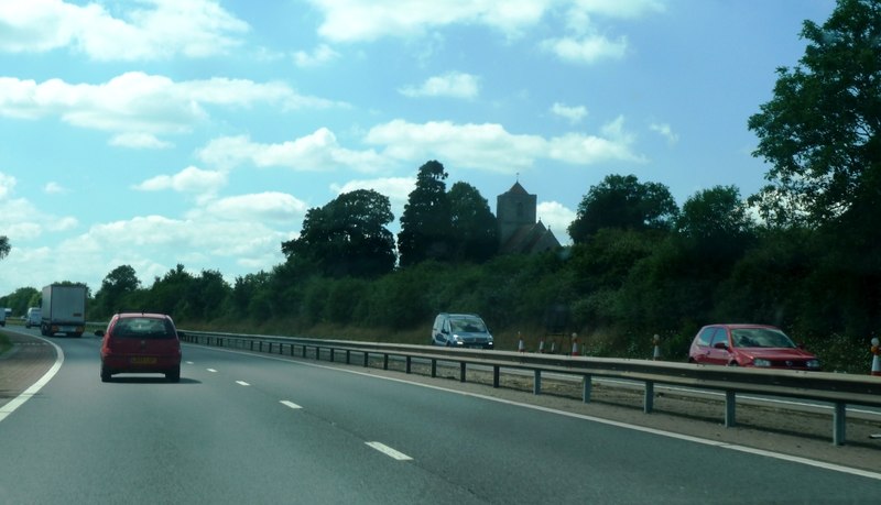 File:M50 westbound near Pendock Church - geograph.org.uk - 5054378.jpg