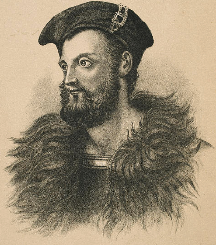 Lithograph copy of a contemporary painting of O'Neill