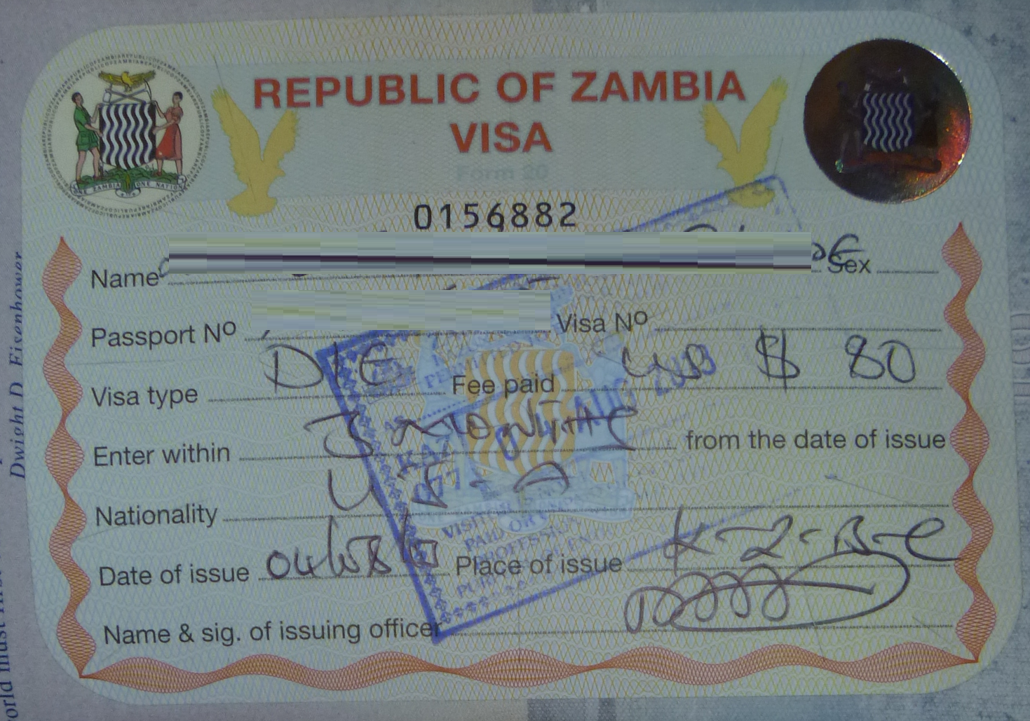 Visa driver. Visa on arrival. Application of visa Namibia.