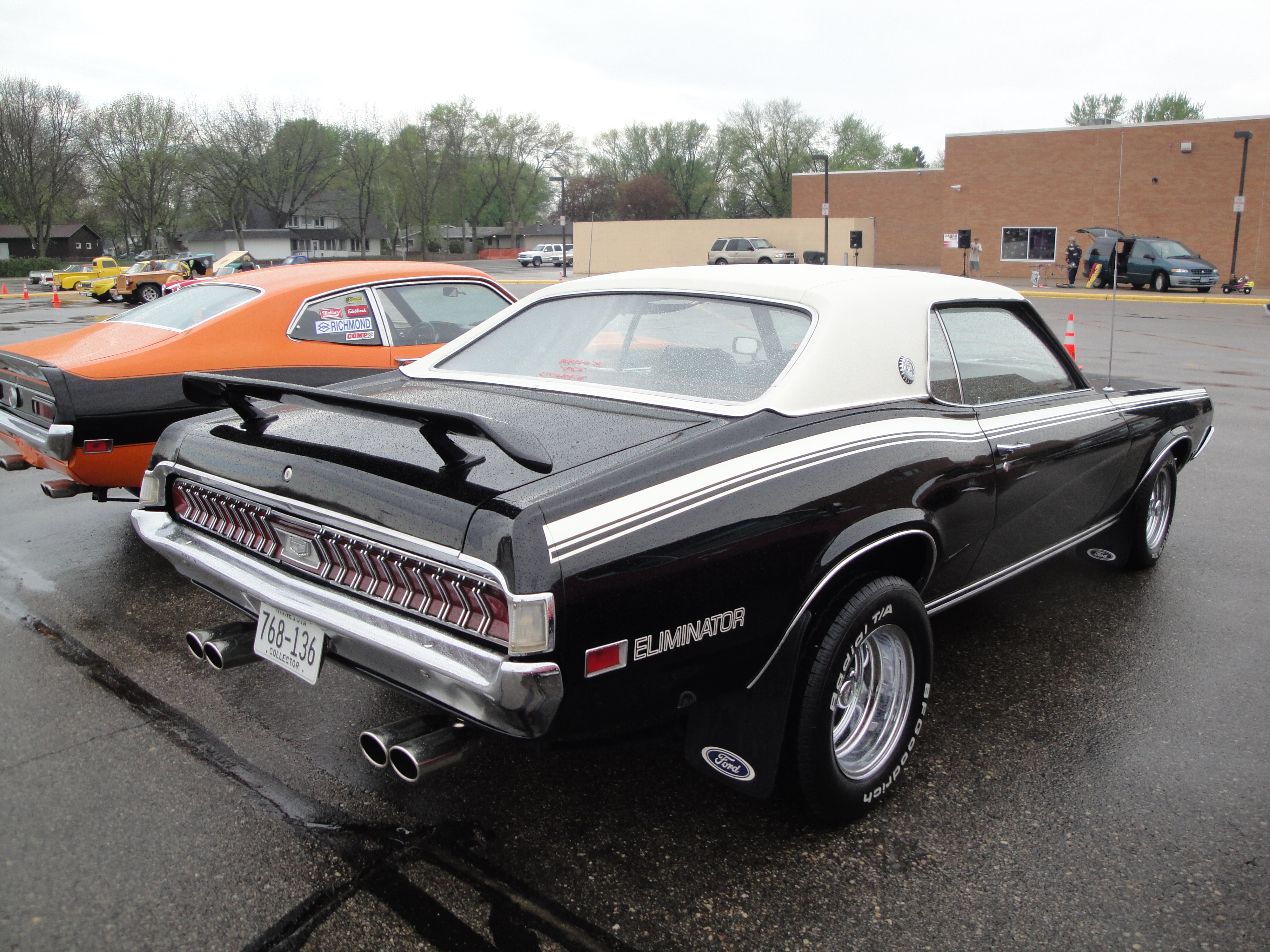 70 Mercury Cougar XR7 Eliminator (8772761343).jpg The weather and gas prices did not help the attract large numbers cars to the show, but the