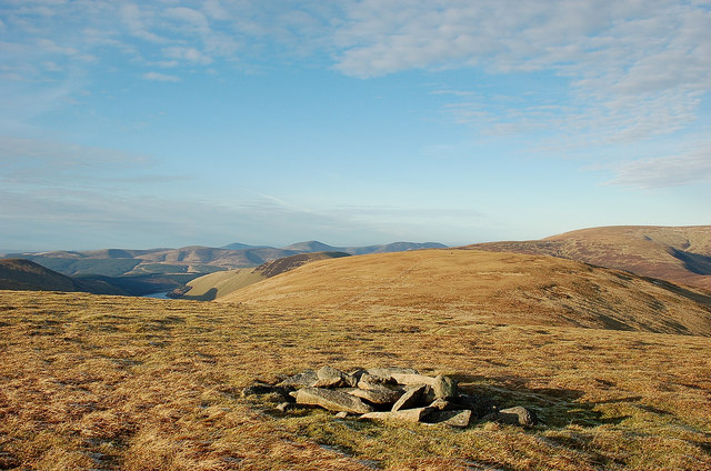 File:Cairn on Talla East Side - geograph.org.uk - 1615607.jpg