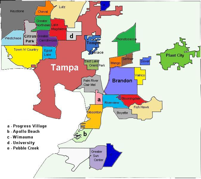 Hillsborough County, Florida by Map Sherpa - The Map Shop