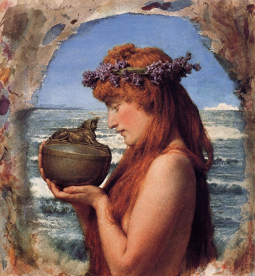 Lawrence Alma-Tadema's water-colour of an ambivalent Pandora