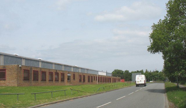 File:Main entrance-exit road in and out of the Llandygai Industrial Estate - geograph.org.uk - 813193.jpg