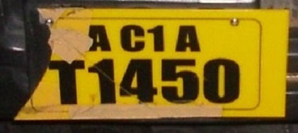 File:Maldives-yellow license plate.jpg