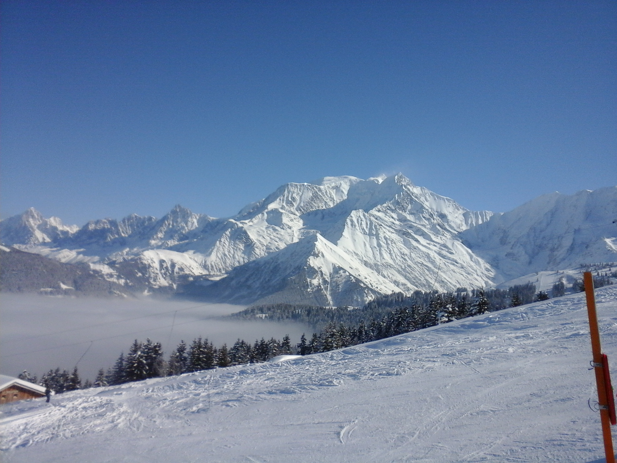 Blanc красная поляна. Монблан фото зимой.