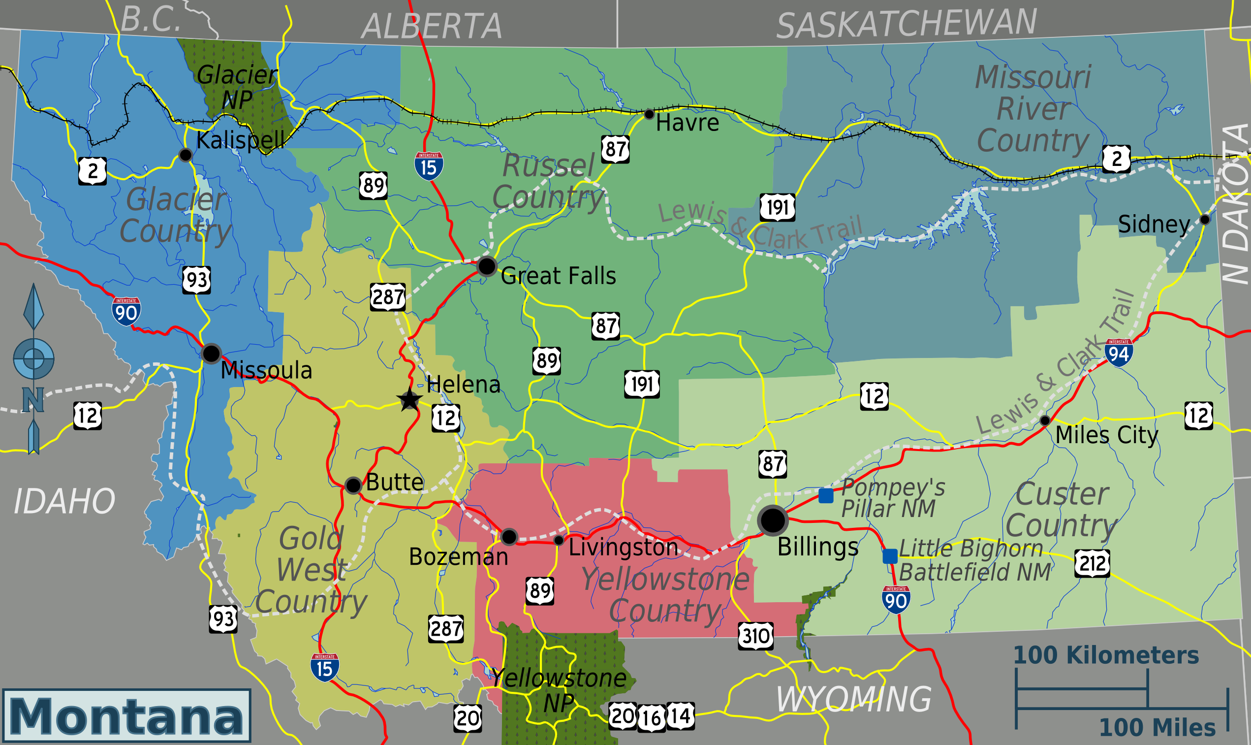 Штат Монтана на карте США. Montana штат на карте. Штат монтана на карте