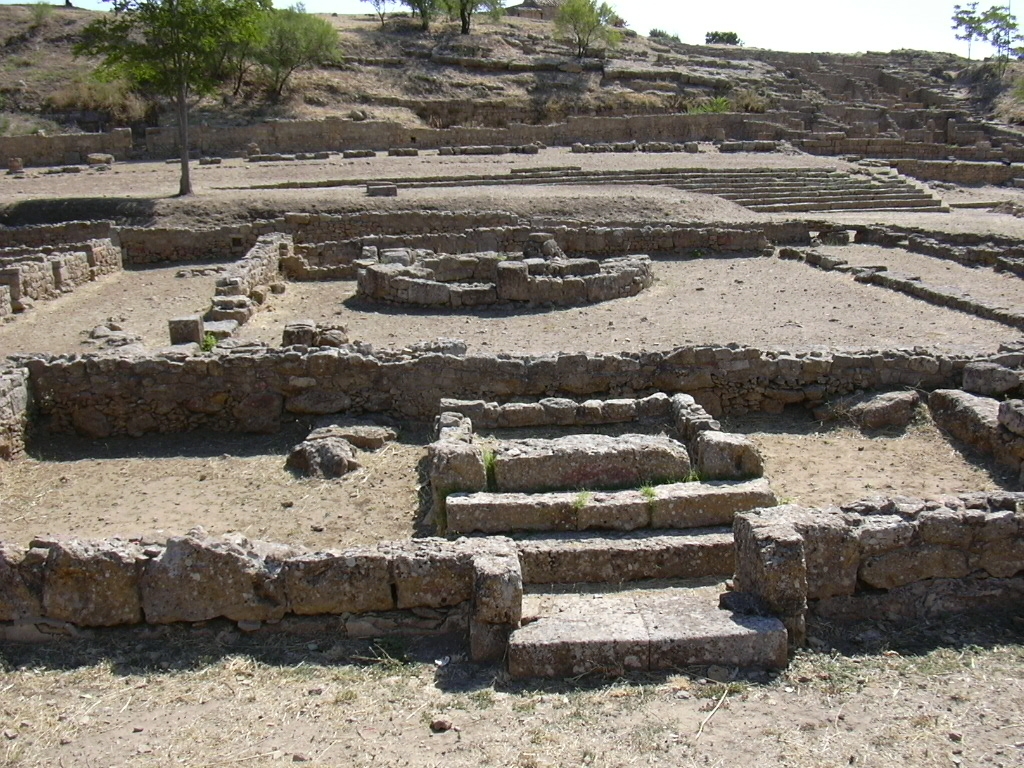 Мацеллум. Моргантина. Macellum Magnum реконструкция. Остатки Моргантины.. Stone placing