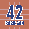 Jackie Robinson, 2B. Retirado en todos los equipos de Grandes Ligas en 1997.