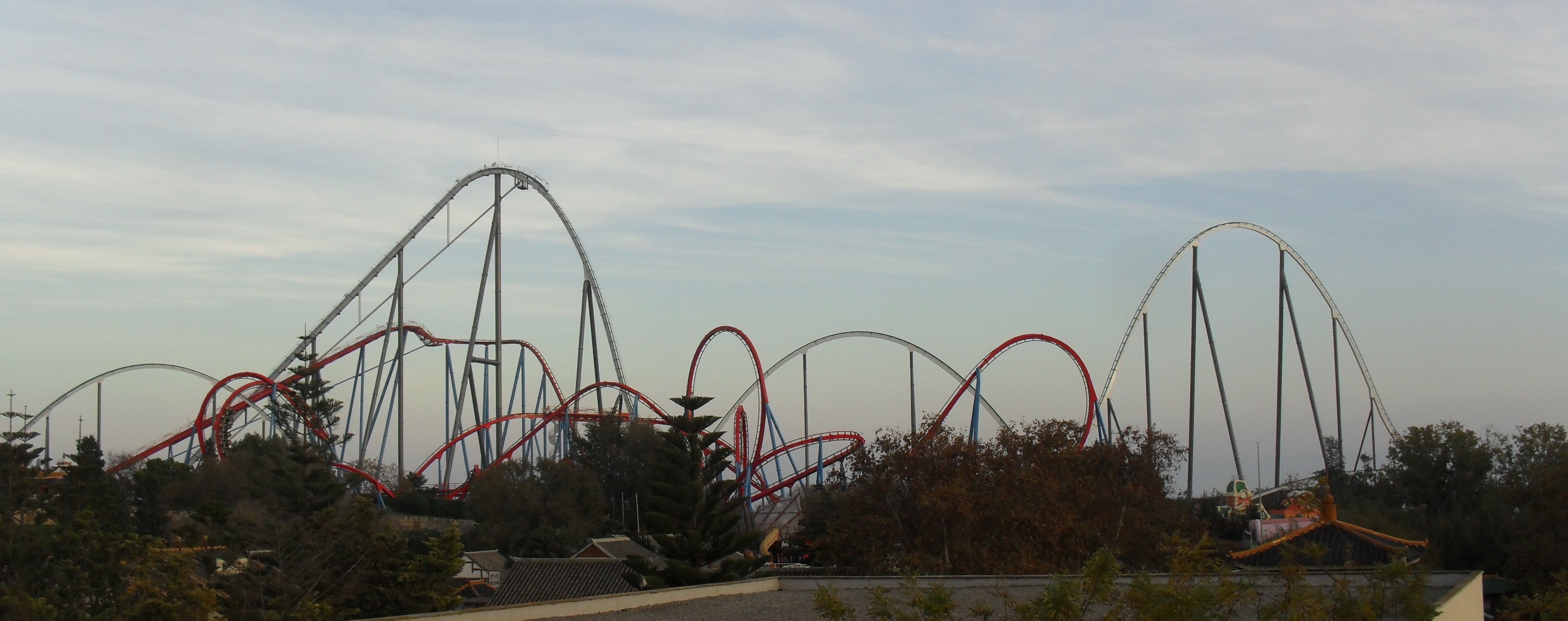 Roller coasters at Port Aventura.JPG