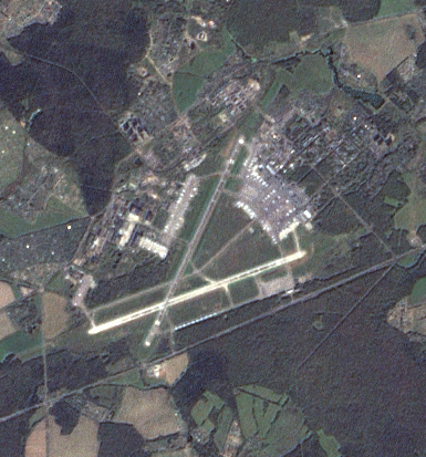 Аэропорт Внуково на космическом снимке 2000 года