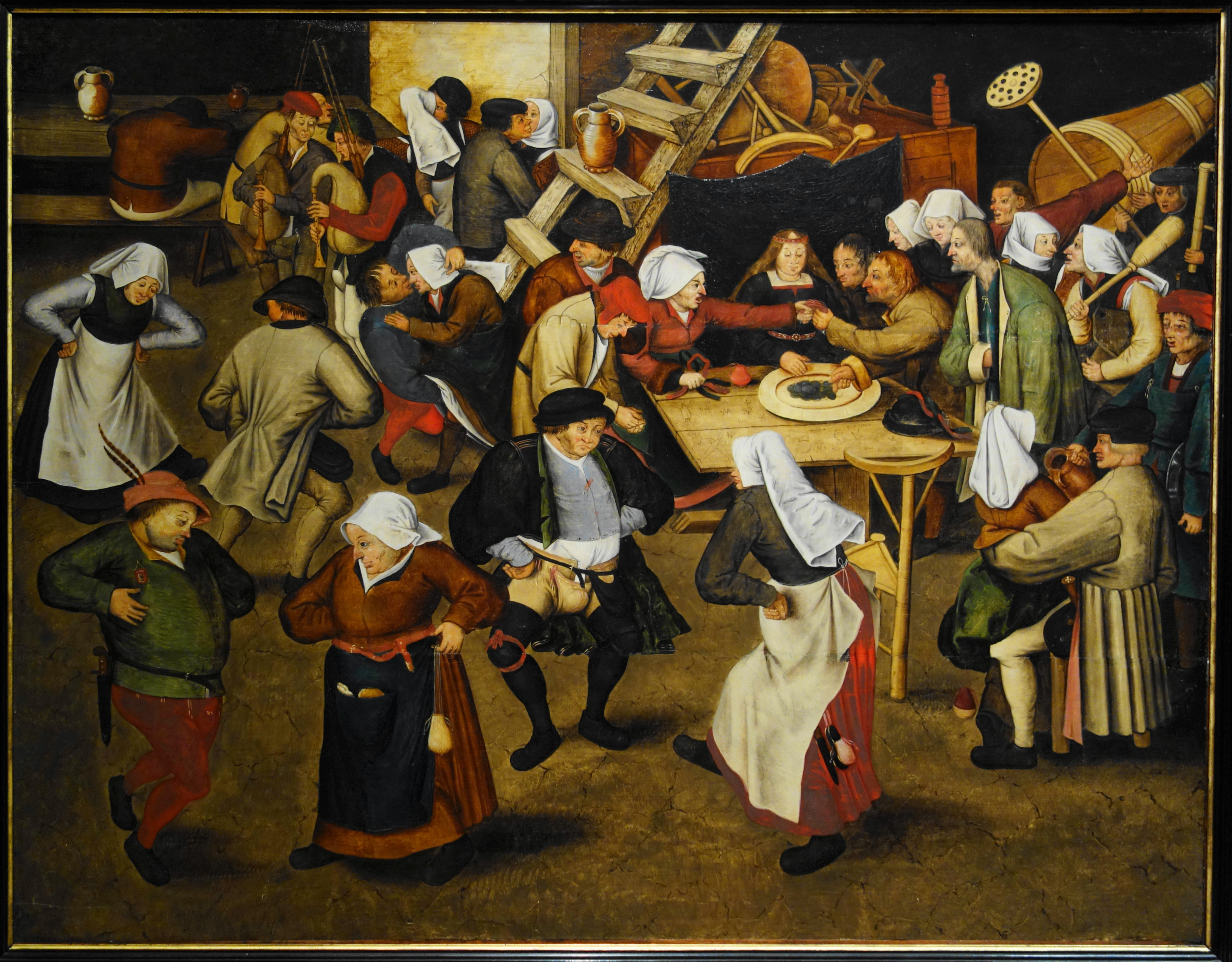 File:Brueghel the Younger's wedding dance in a barn.JPG 