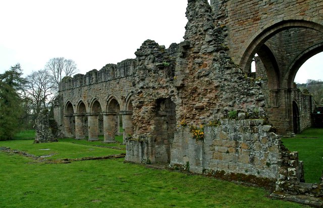 File:Buildwas Abbey - south exterior of nave and tower - geograph.org.uk - 1311660.jpg