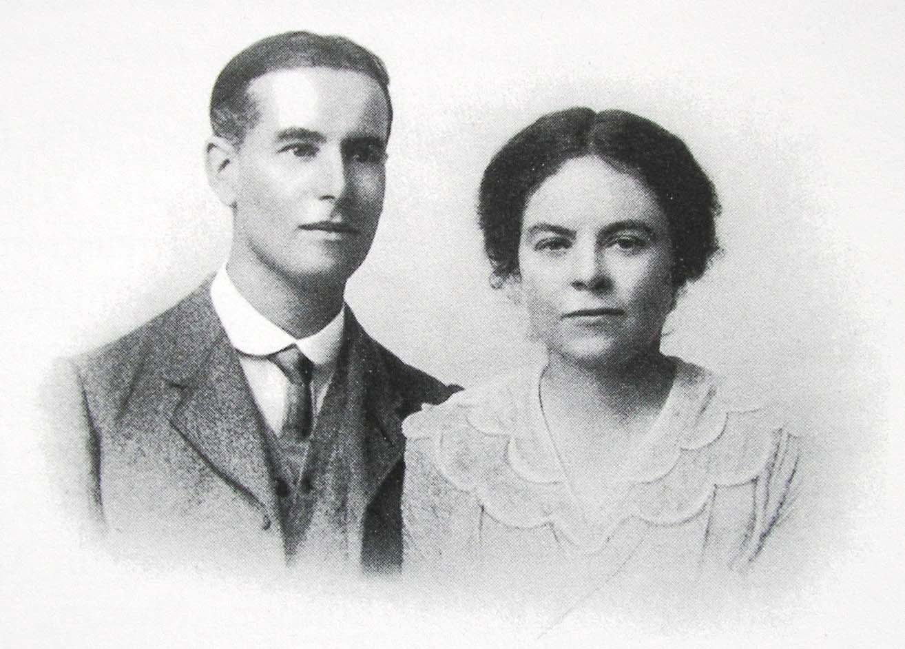 Portrait de Corder et Gwen Catchpool, quakers, vers 1927