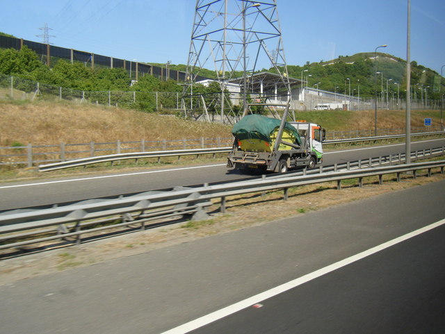 File:Exit slip road at Junction 13 - geograph.org.uk - 2431775.jpg