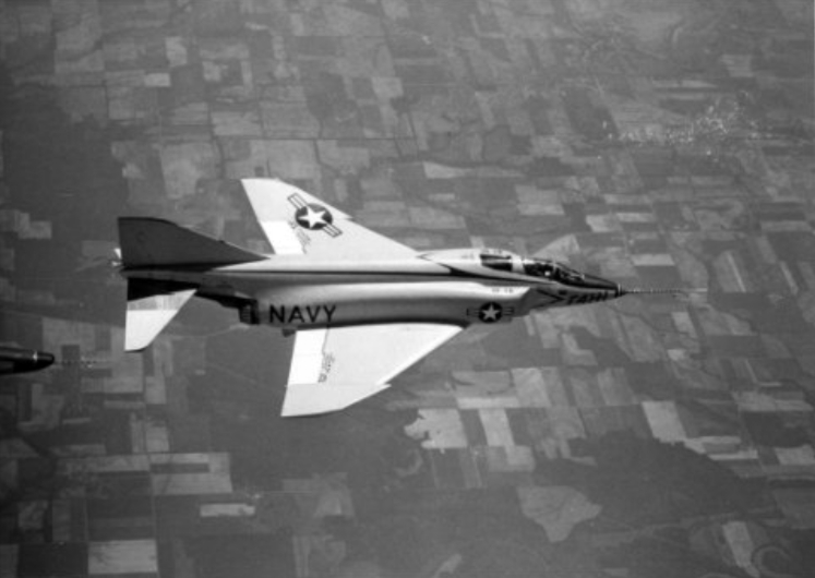 File:F4H-1 Phantom II in flight c1958.jpg